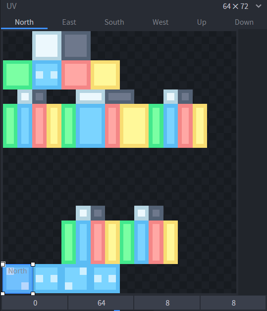 Texture UV layout using less frames